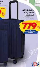 LUXİN ABS BÜYÜK BOY VALİZ LACİVERT fiyat ve kampanya bilgisi